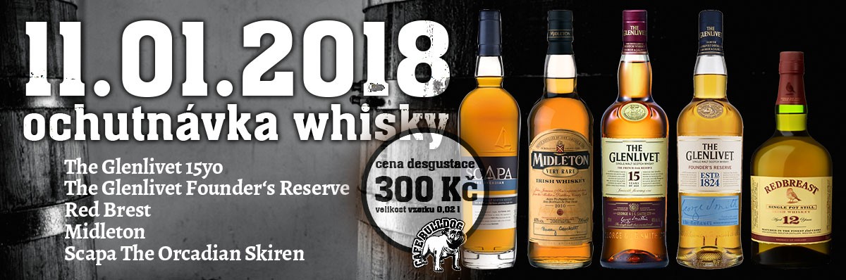 Ochutnávka Whisky v Cafe Bulldog 11.01.2018||Ochutnávka Whisky v Cafe Bulldog 11.01.2018