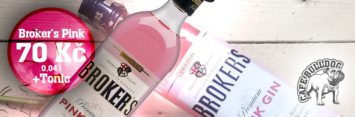 Broker's Pink Gin - Cafe Bulldog