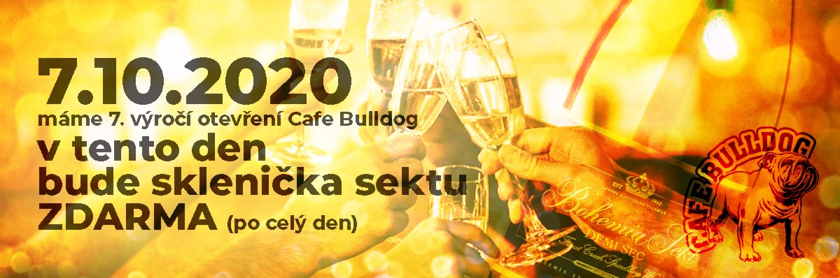 7. výročí otevření Cafe Bulldog