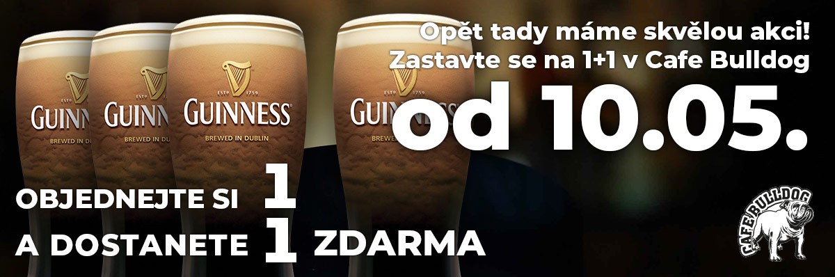 Guinness akce 1+1 zdarma